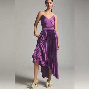 Mac Duggal Vivid Purple High Low Dress